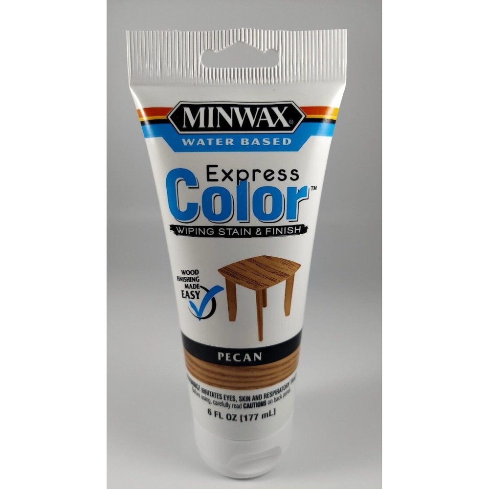 Miniwax Express Color Pecan 6 Oz Water Based Wiping Stain and Finish VHTF